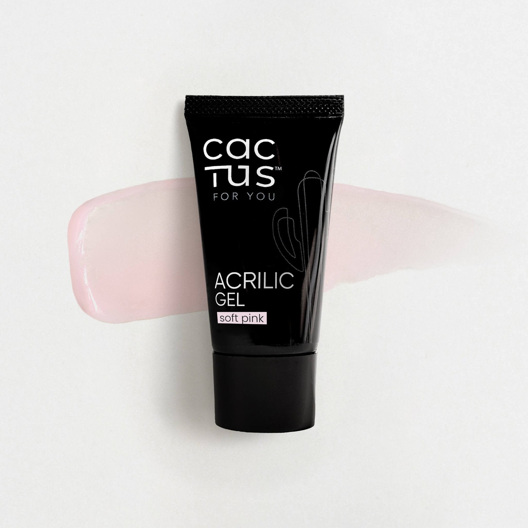 Acrígel rosa suave para la reconstrucción de uñas