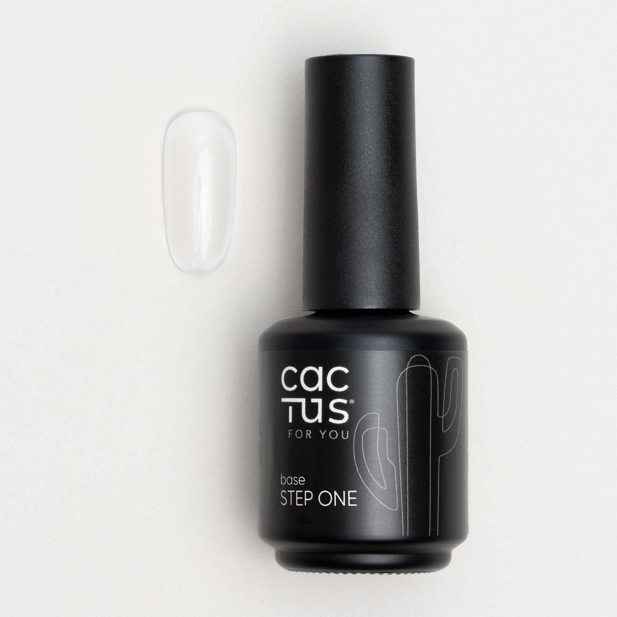 Base STEP ONE 15ml Cactus For You - Massima adesione per semipermanente, gel e acrygel, Hema Free e 7-Free.