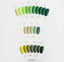 Confronto colorazioni Semipermanenti Gel polish - verde