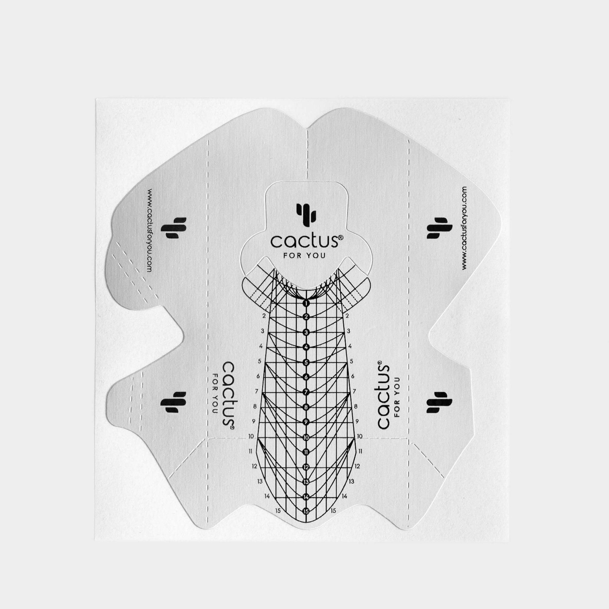 Formas de uñas - Mapas de alargamiento (50 piezas)