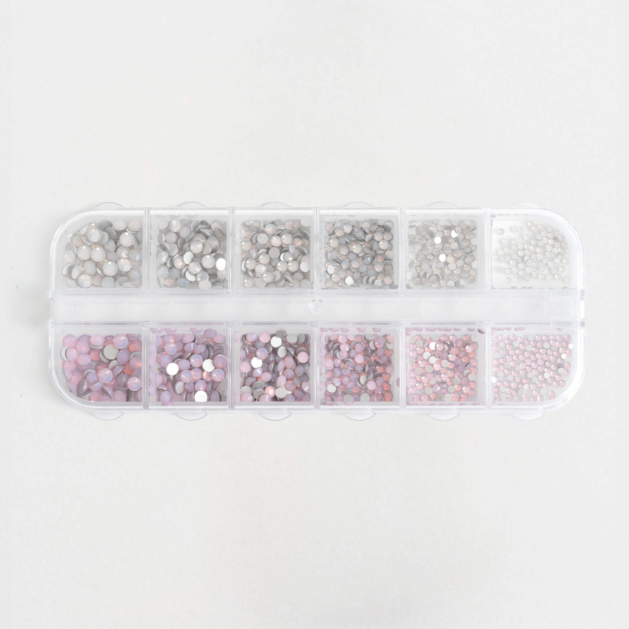 Strass per Unghie Opal Rosa & Opal Bianco Cactus For You - Brillantezza e glamour per nail art eleganti.