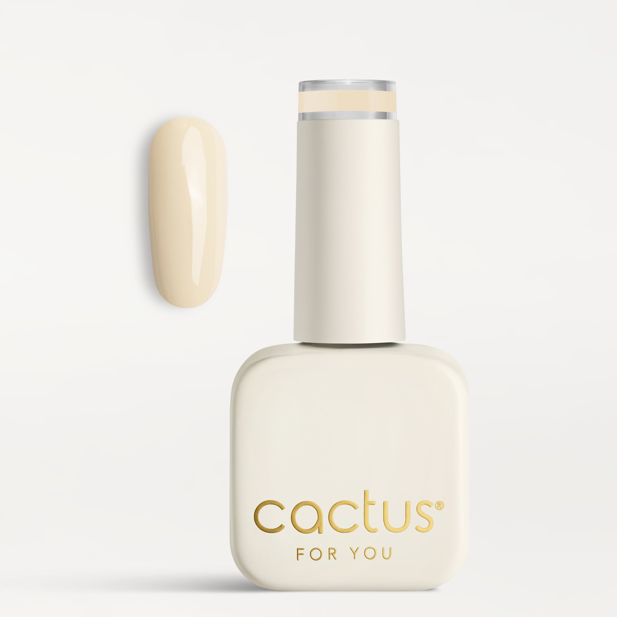 Boccetta smalto semipermanente White Chocolate C187 Cactus For You – beige latte Hema Free e Vegan