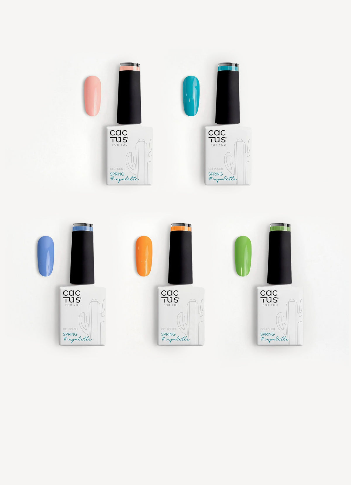 Collection of 5 Spring Nail Polishes P1-P5