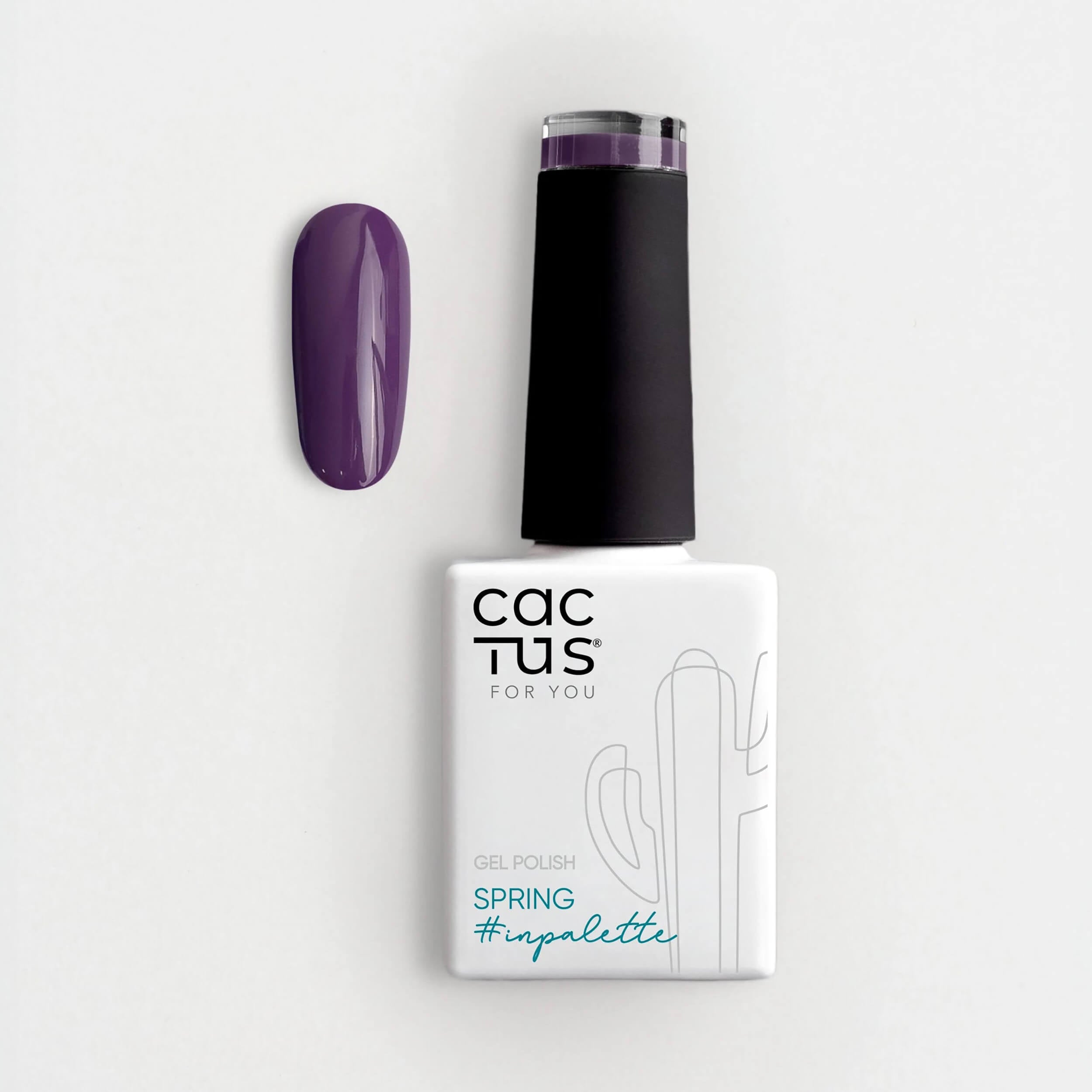 Smalto semipermanente Spring P11 Cactus For You, colore viola intenso per manicure professionale