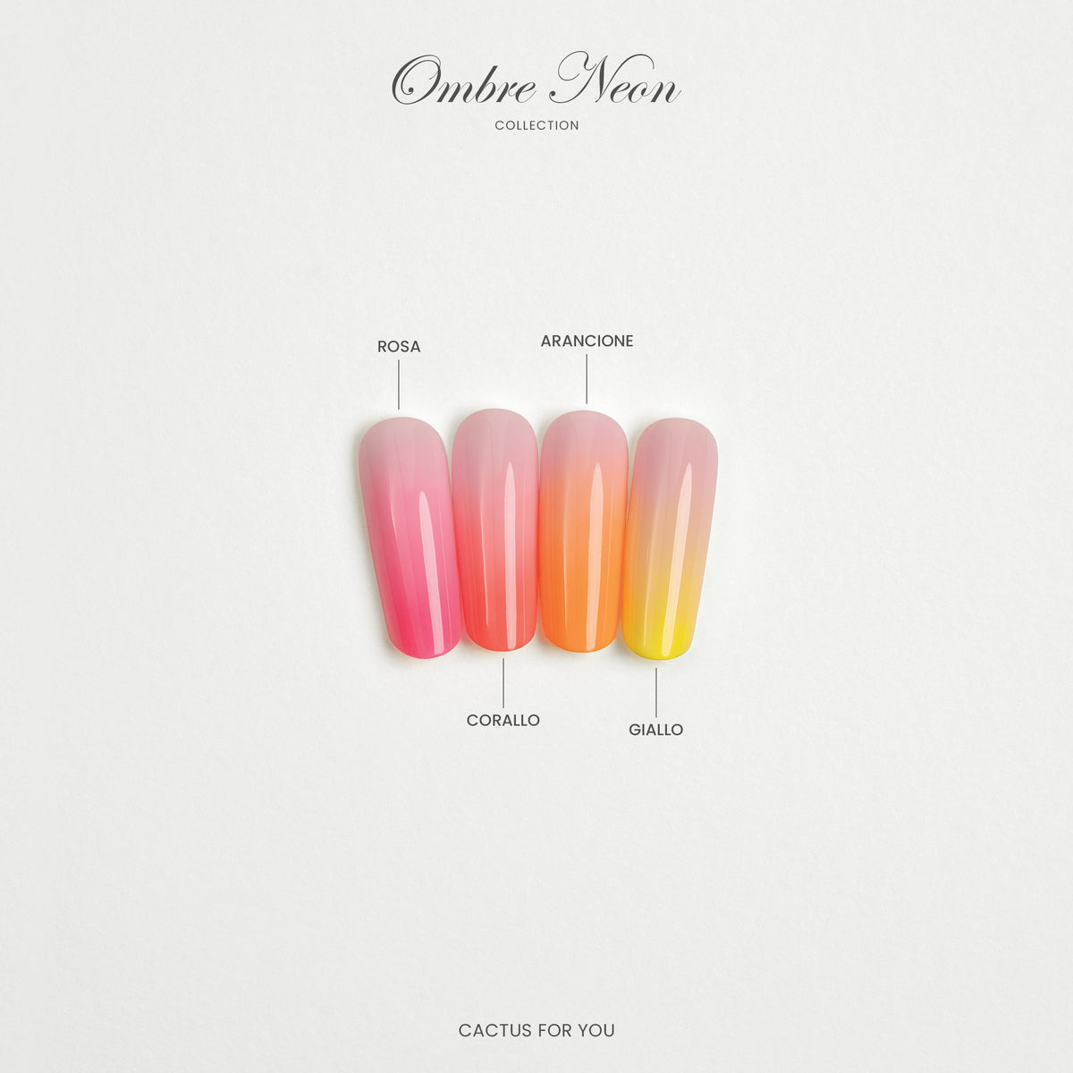 Coral Neon Ombre