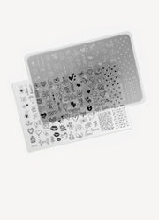 Love Stainless Steel Nail Stamping Plate