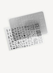 Merry Christmas Stainless Steel Nail Stamping Plate