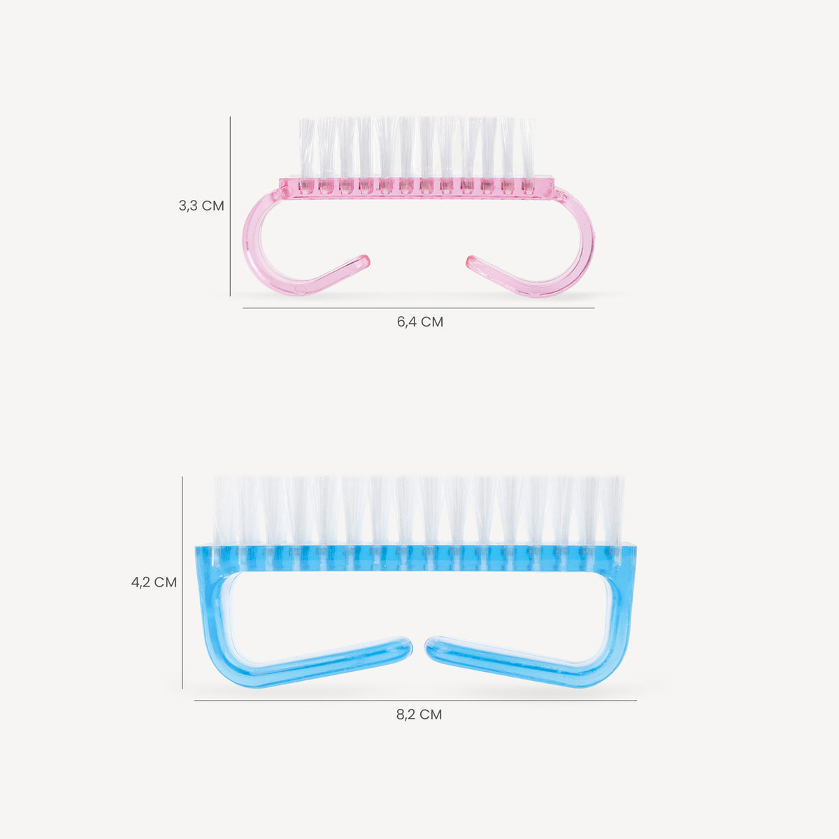Plastic-Bristle Manicure Brush