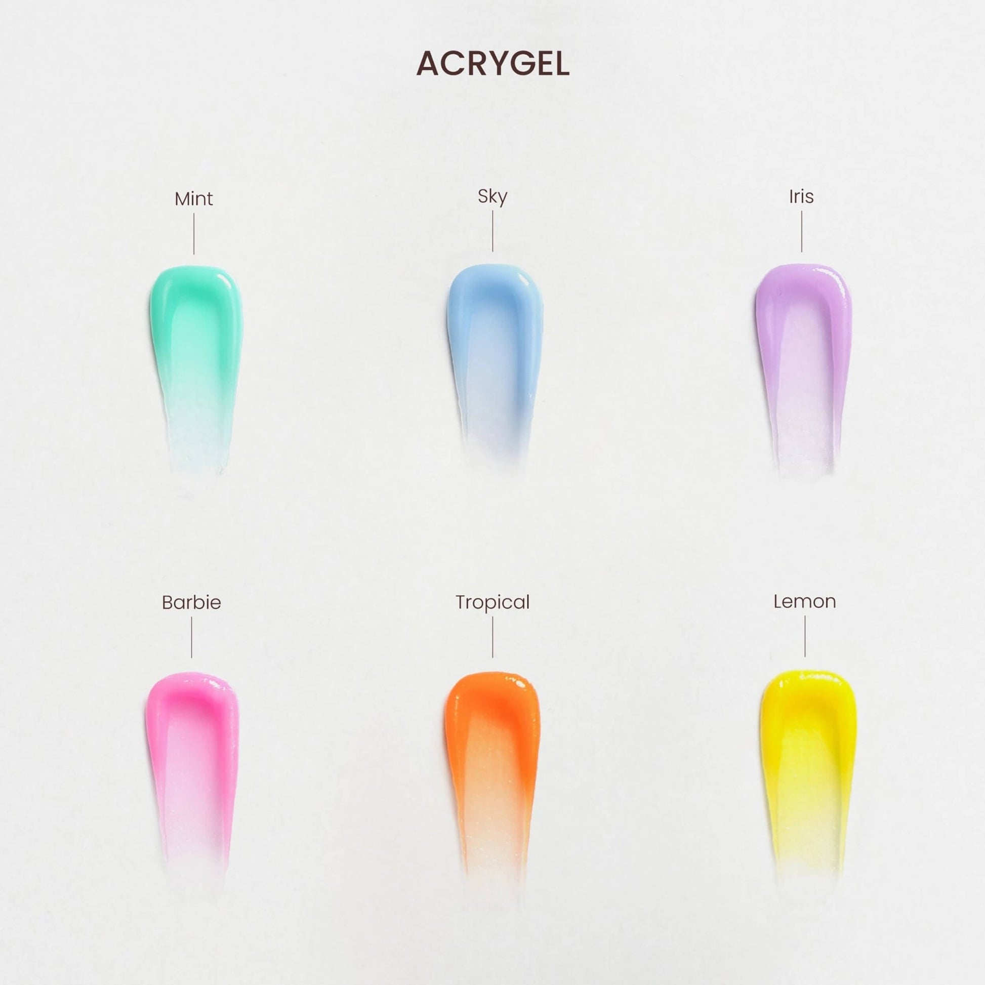 collezione di acrygel colorati