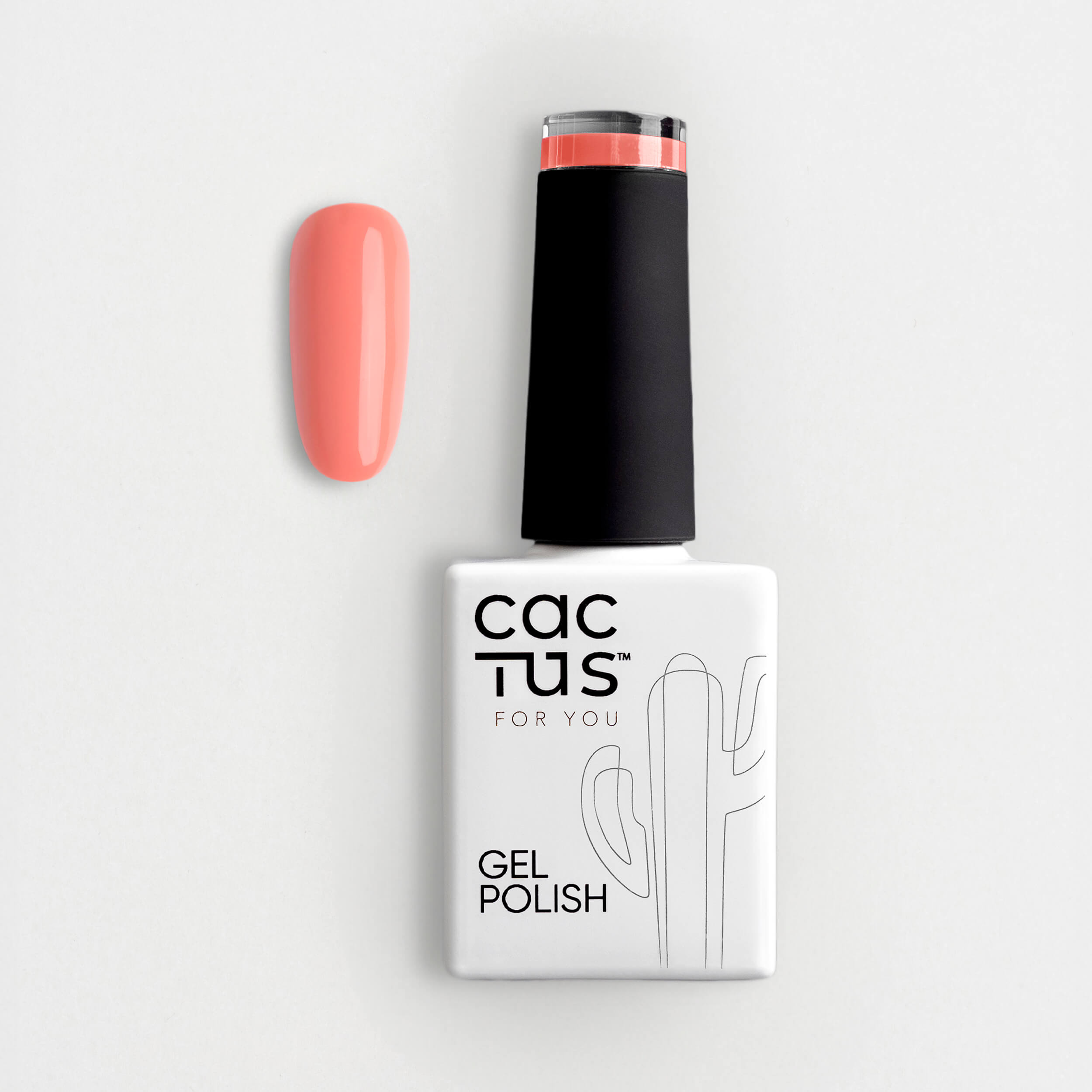 Gel polish C-167 Stella Marina: rosa corallo caldo per manicure estive professionali.