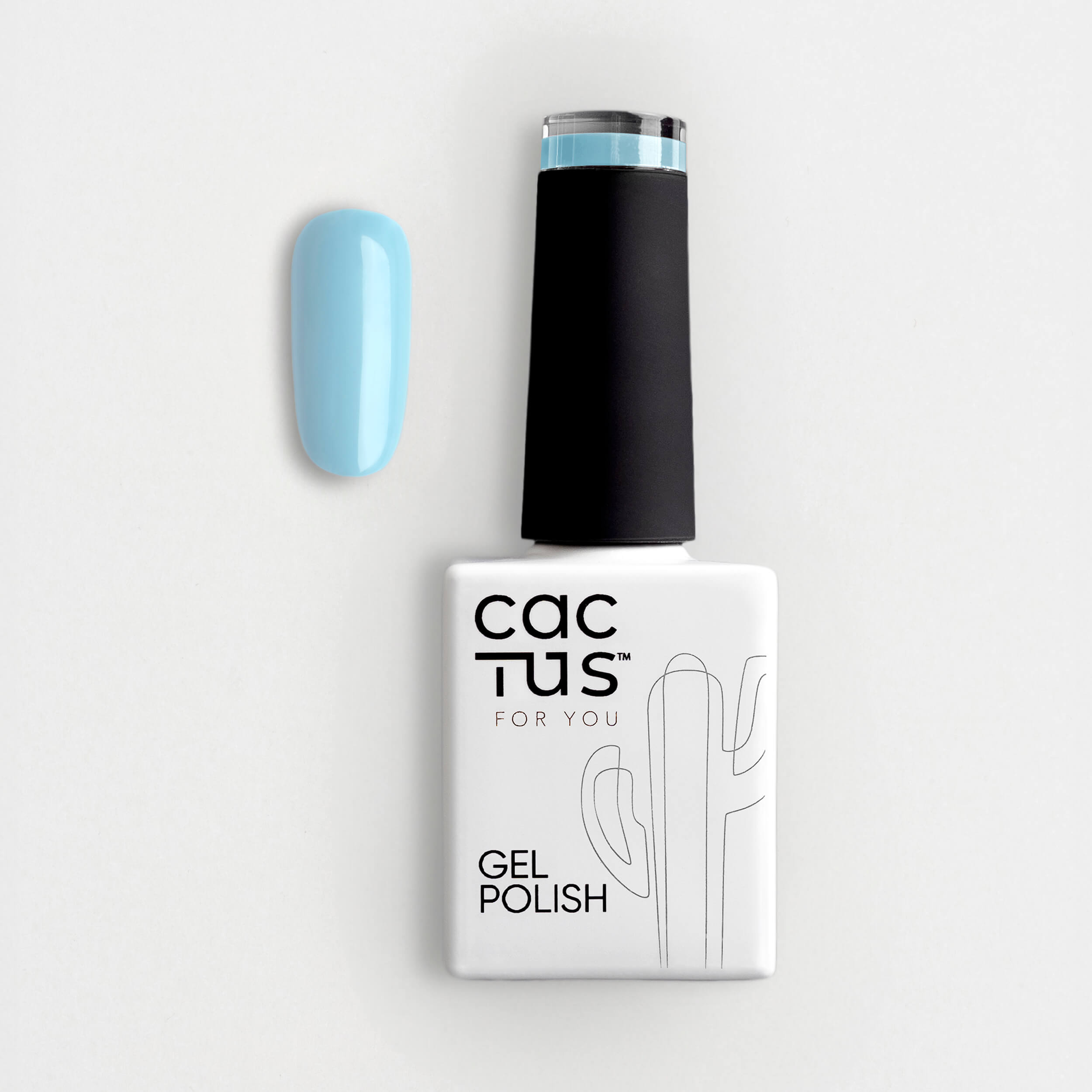 Gel polish C-170 Laguna: azzurro profondo che evoca la calma del mare tropicale.