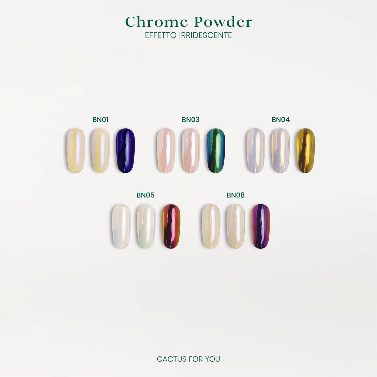 Chrome Powder Iridescent Effect BN04 