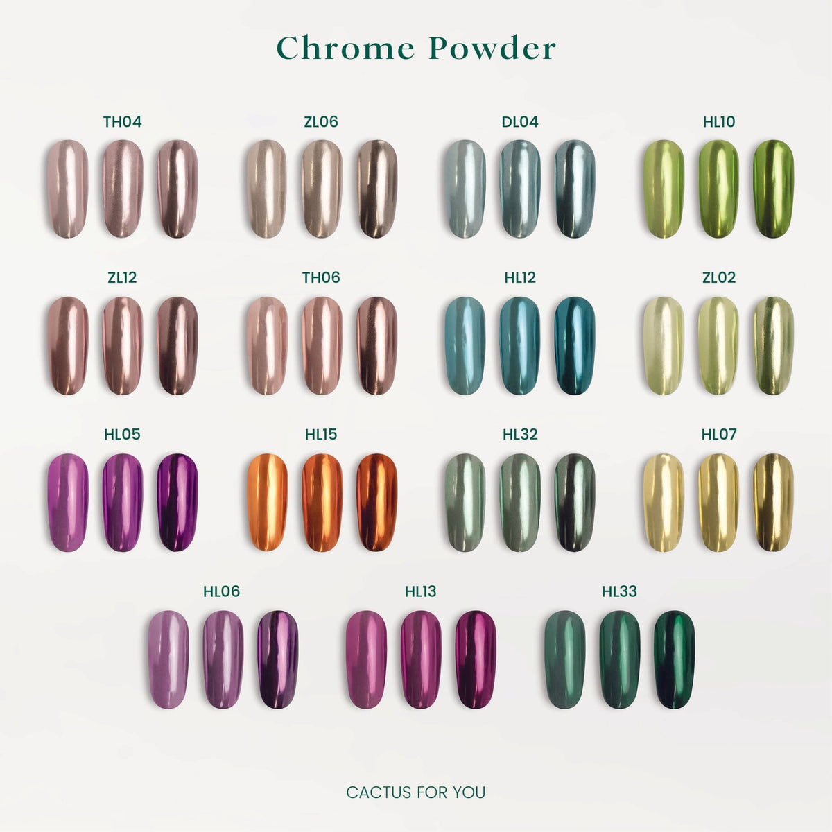 Chrome Powder Metallic Effect HL11 