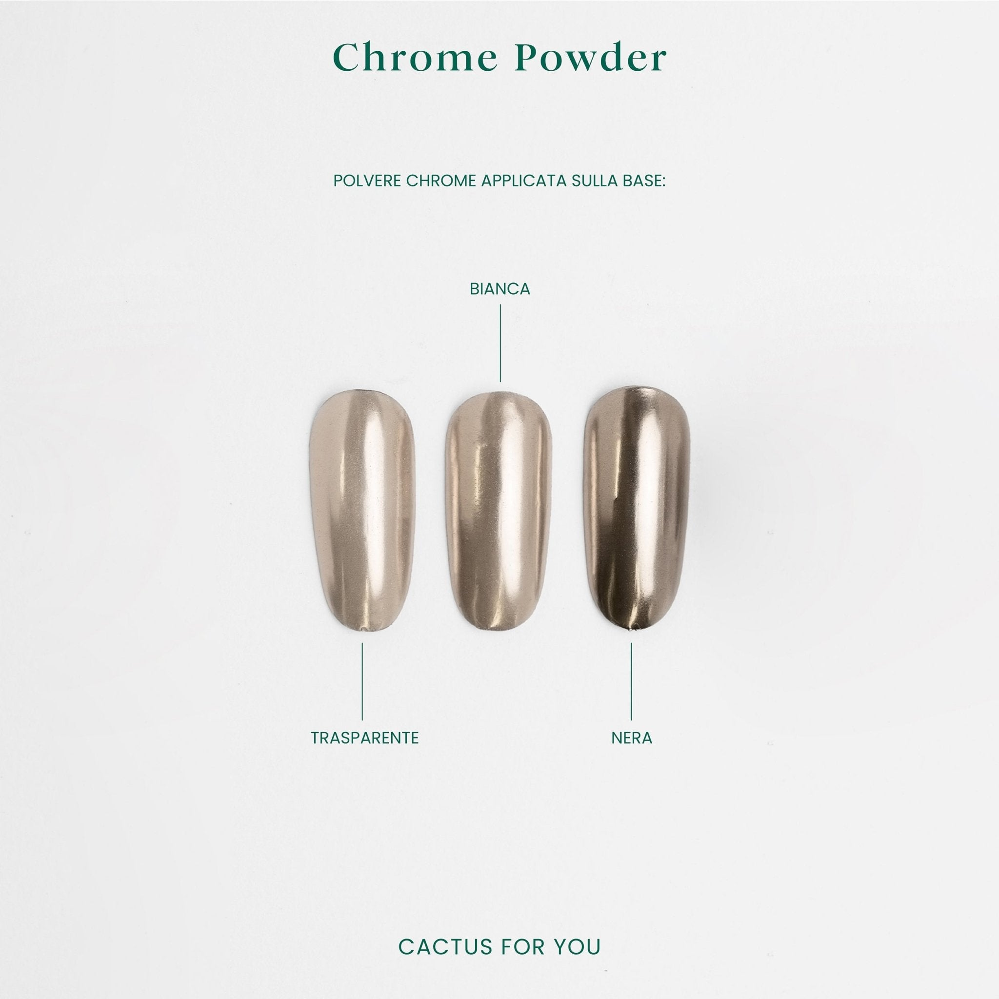 Chrome Powder effetto metallizzato ZL06