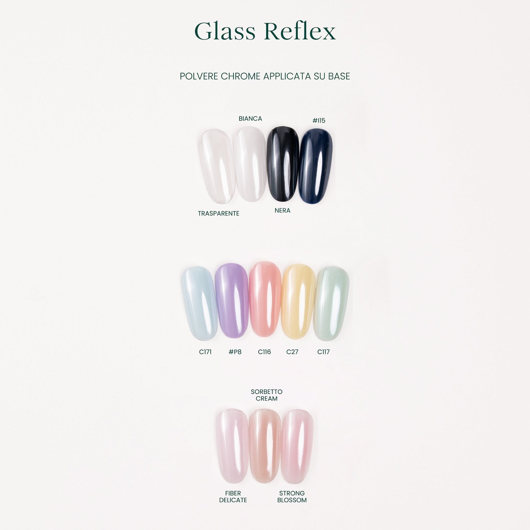 Chrome Powder Glass Reflex