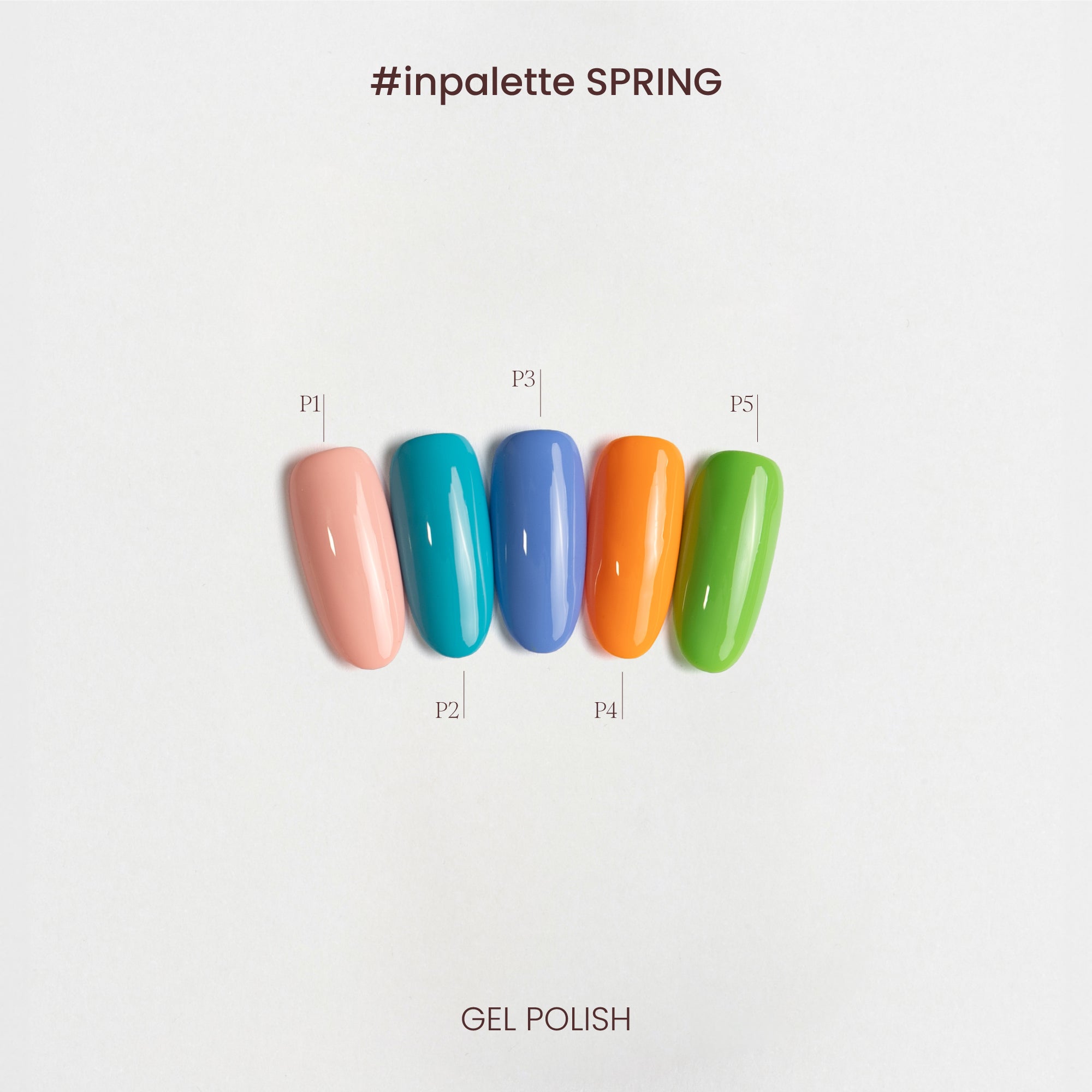 Collezione di colori semipermanenti Spring - P1-P5 - dettaglio colori