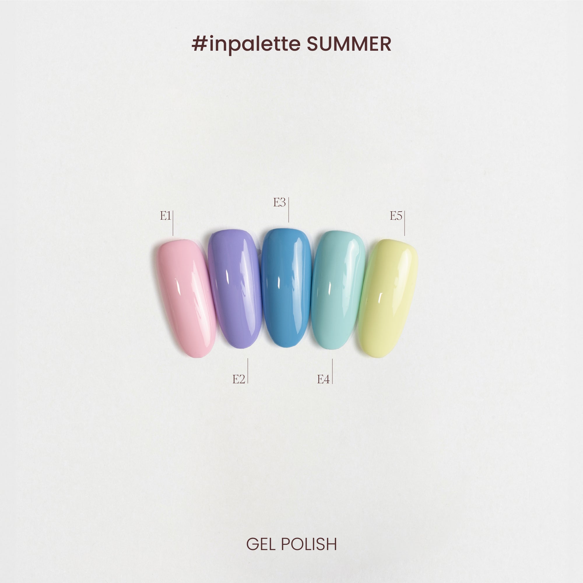 Collezione di colori semipermanenti Summer - E1-E5 - dettaglio colori