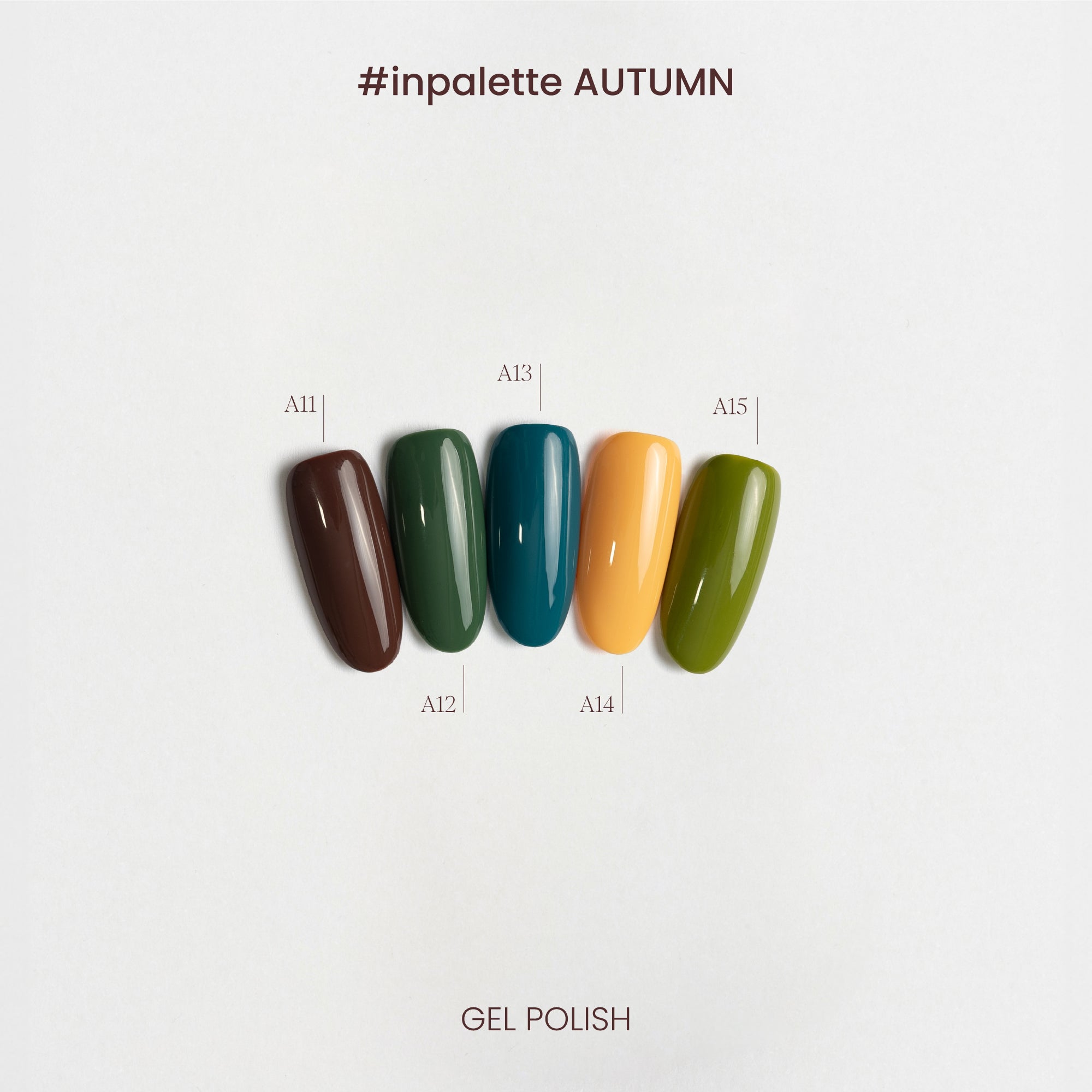 Collezione di colori semipermanenti Autumn - A11-A15 - dettaglio colori