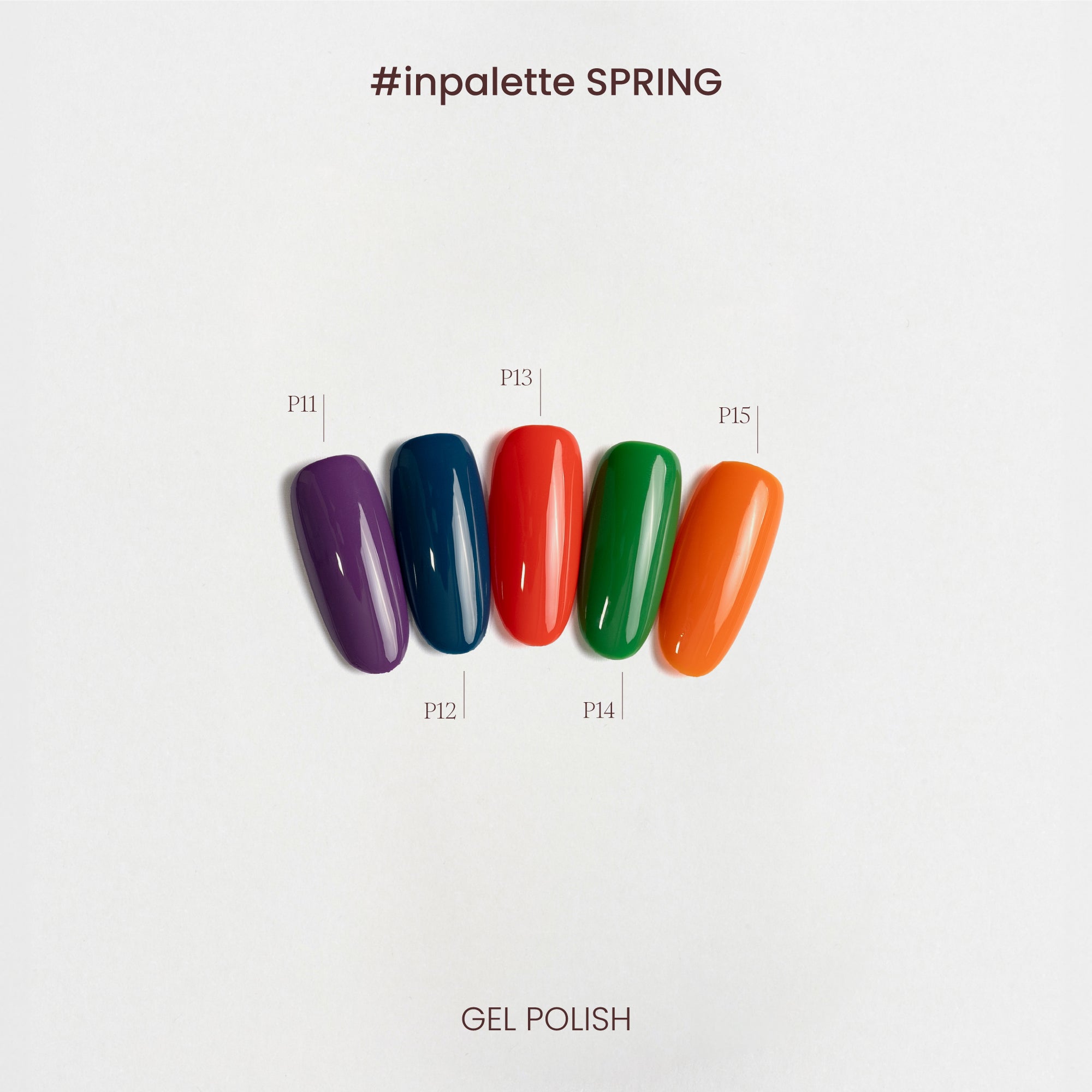 Collezione di colori semipermanenti Spring - P11-P15 - dettaglio colori