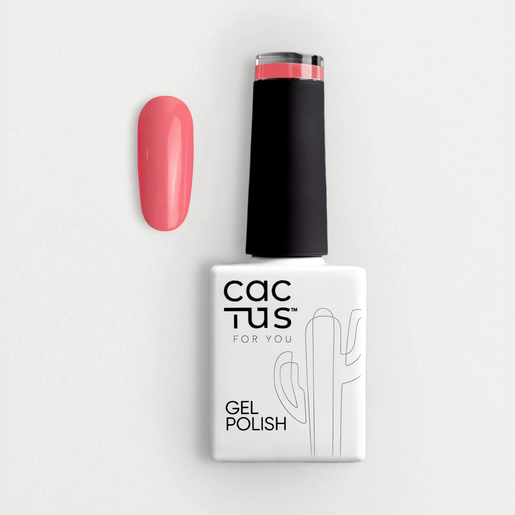 Smalto semipermanente Cactus For You Ibiza C127 corallo acceso con tip.