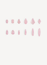 Opal pink crystals for nails