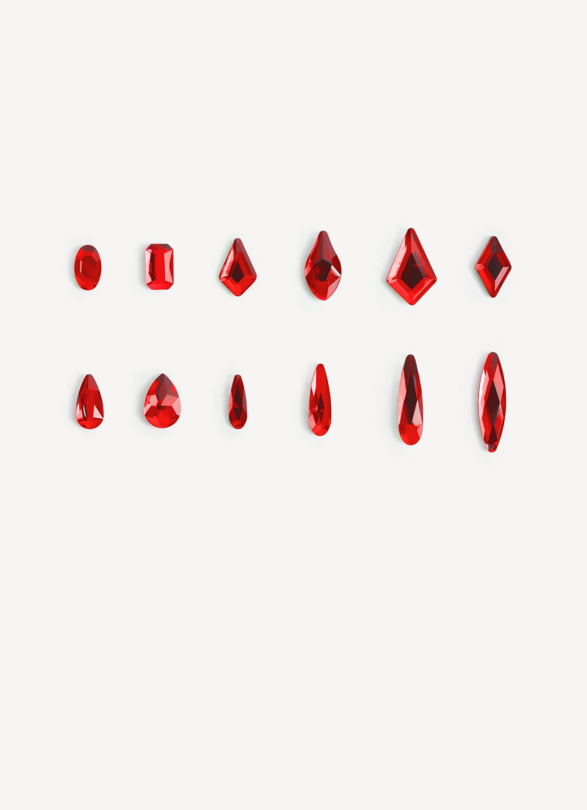 Cristalli Rosso per unghie
