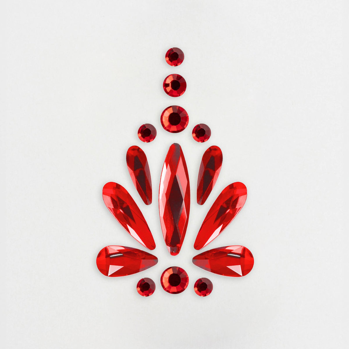 Red crystals for nails