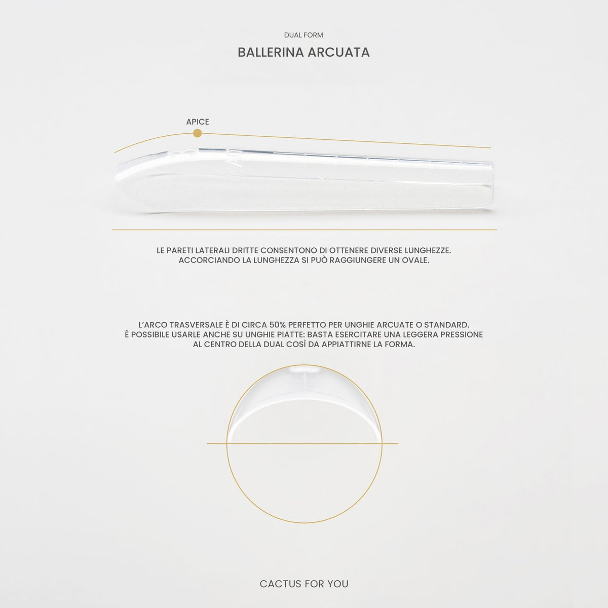 Arched Ballerina Dual Forms – 150 pcs