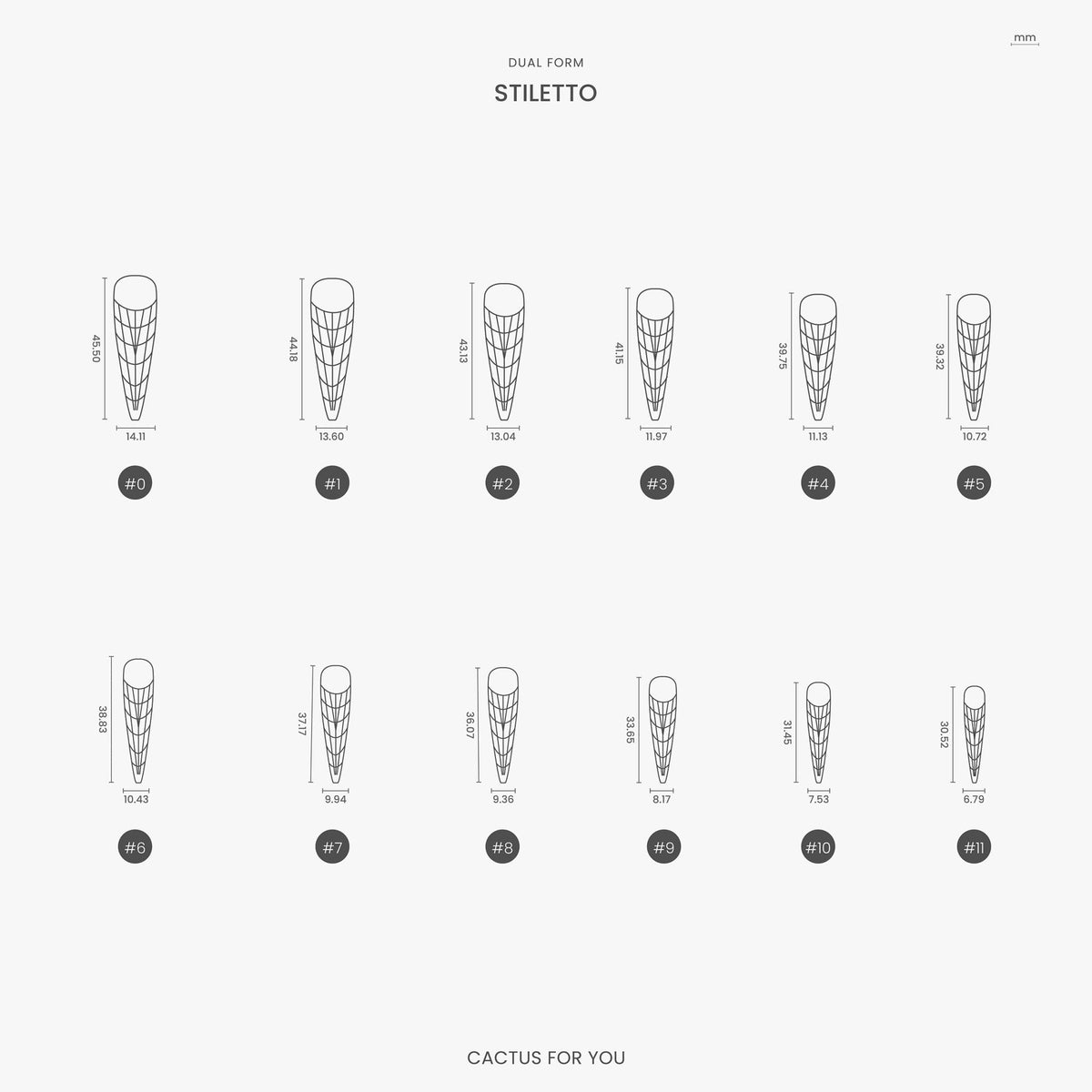 Dual Form Stiletto - 120 pcs