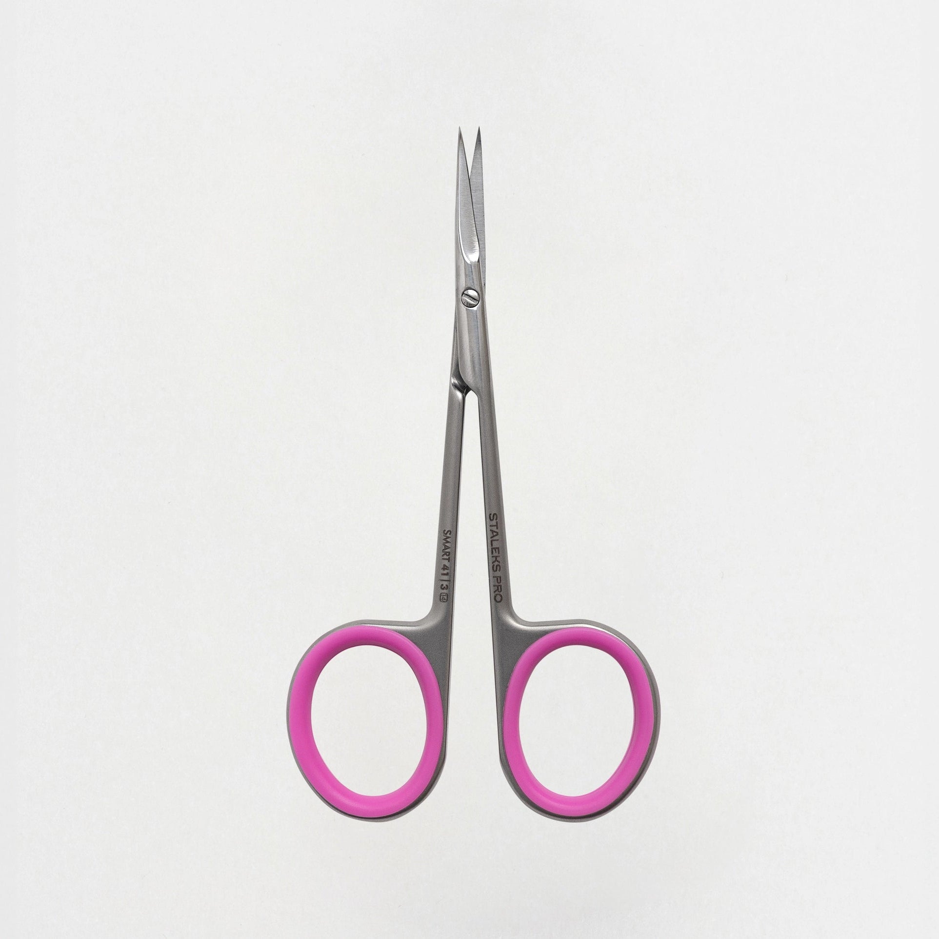 Forbici per cuticole Smart 41 tipo 3 con manico rosa
