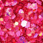 Glitter per decorazioni - magenta - dettaglio