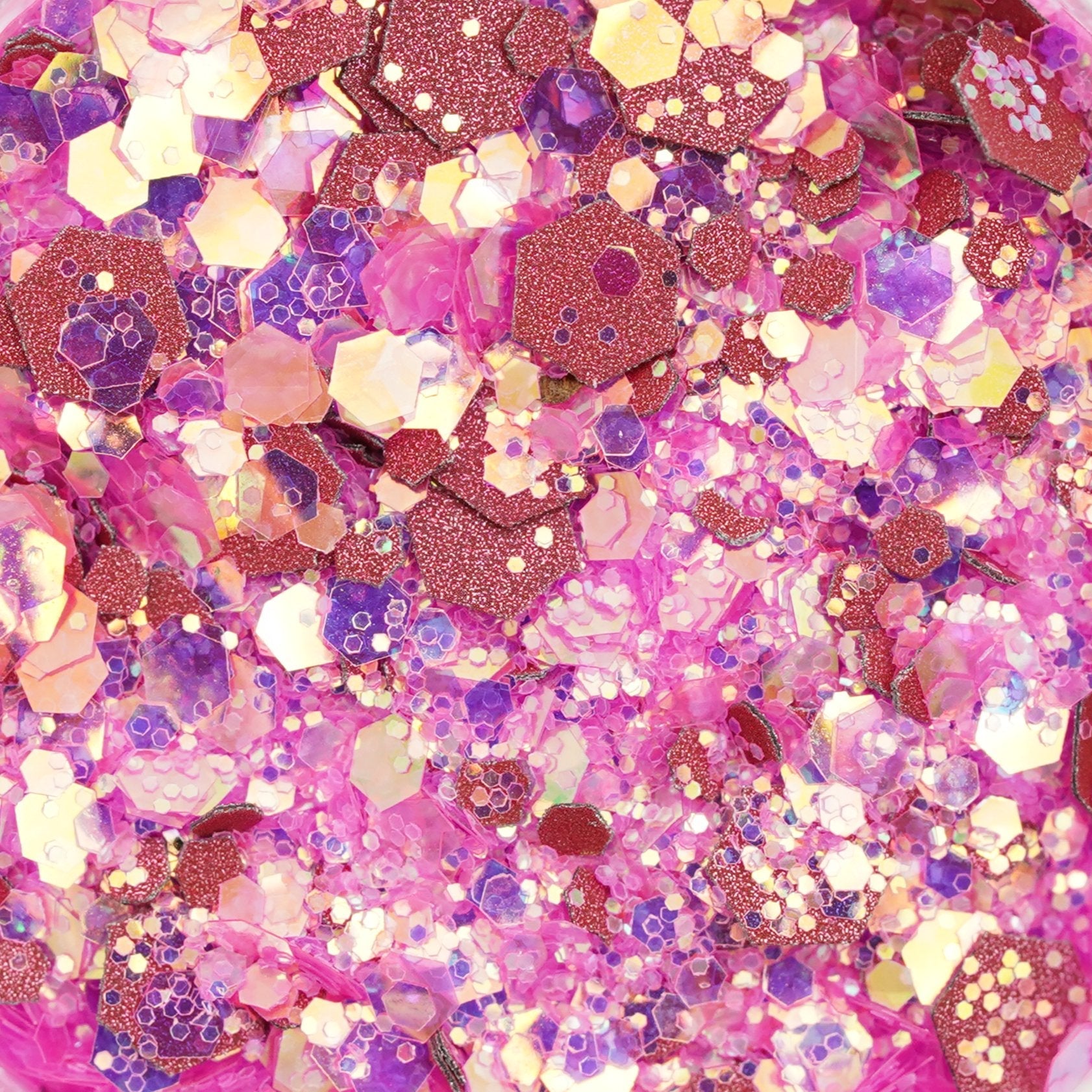 Glitter per decorazioni - rosa scuro - dettaglio