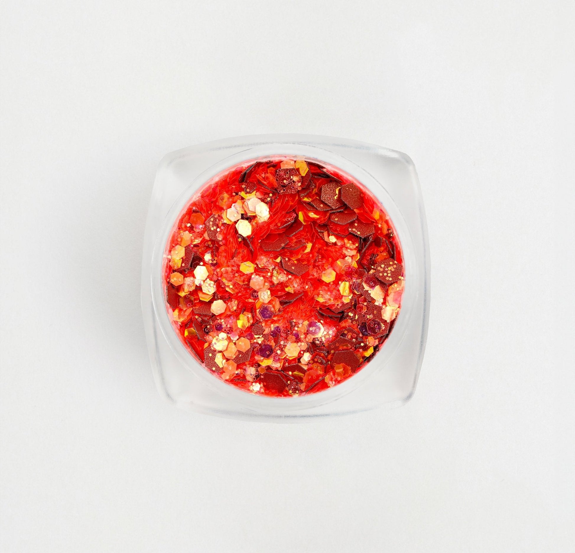 Glitter per decorazioni - rosso