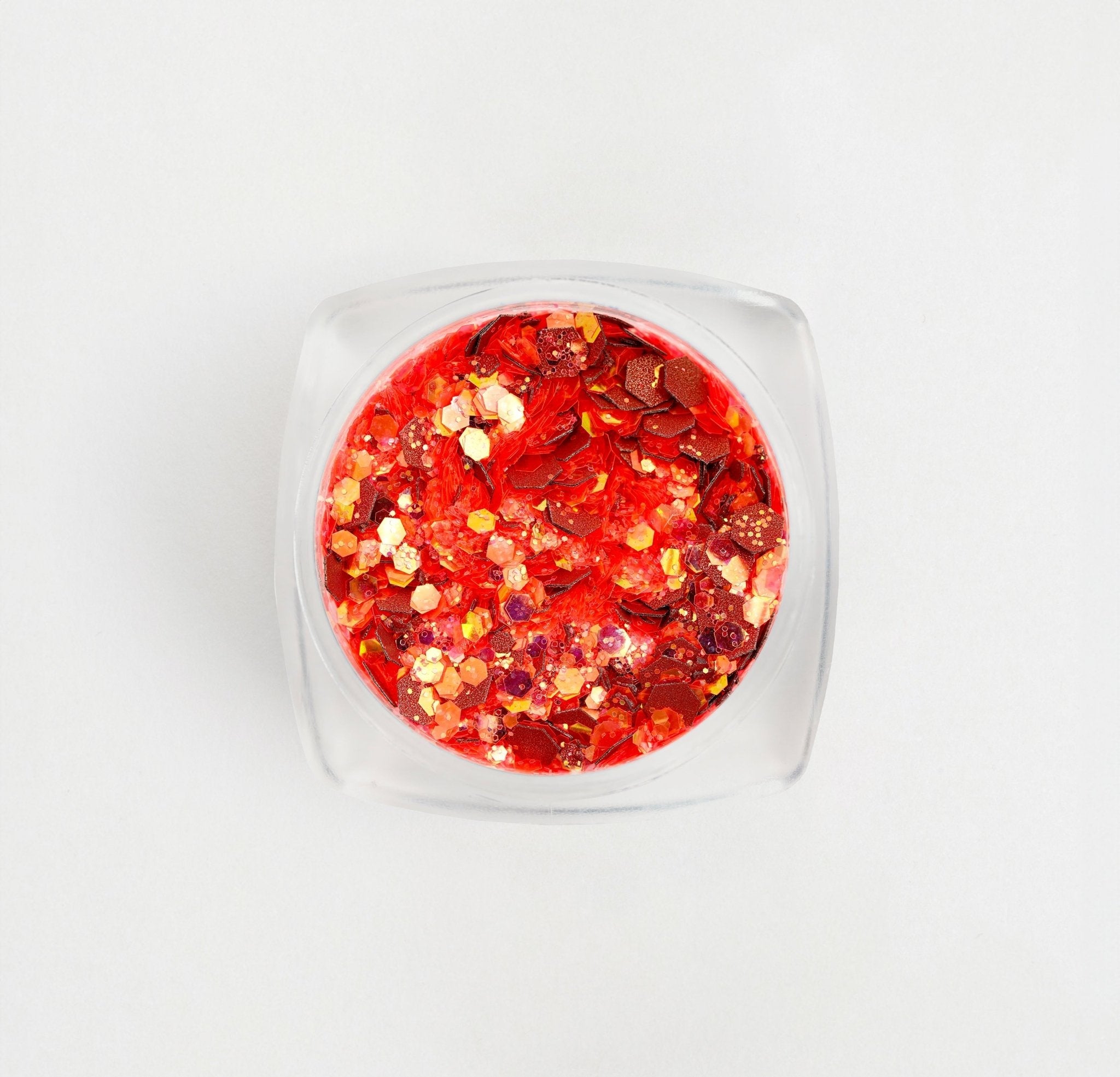Glitter per decorazioni - rosso