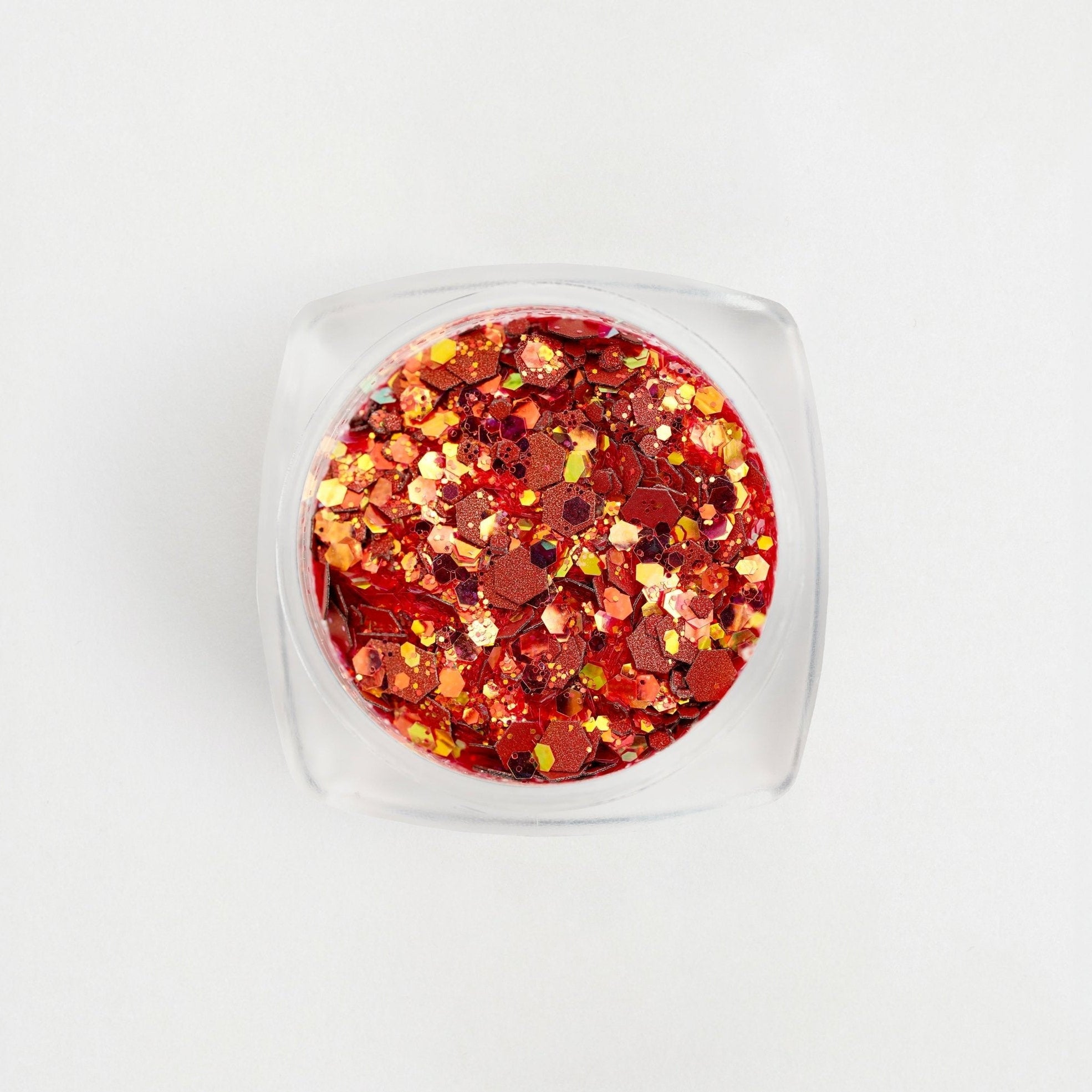 Glitter per decorazioni - rosso mattone