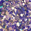 Glitter per decorazioni - viola - dettaglio