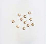 Perle Bianche con Contorno Oro per Nail Art