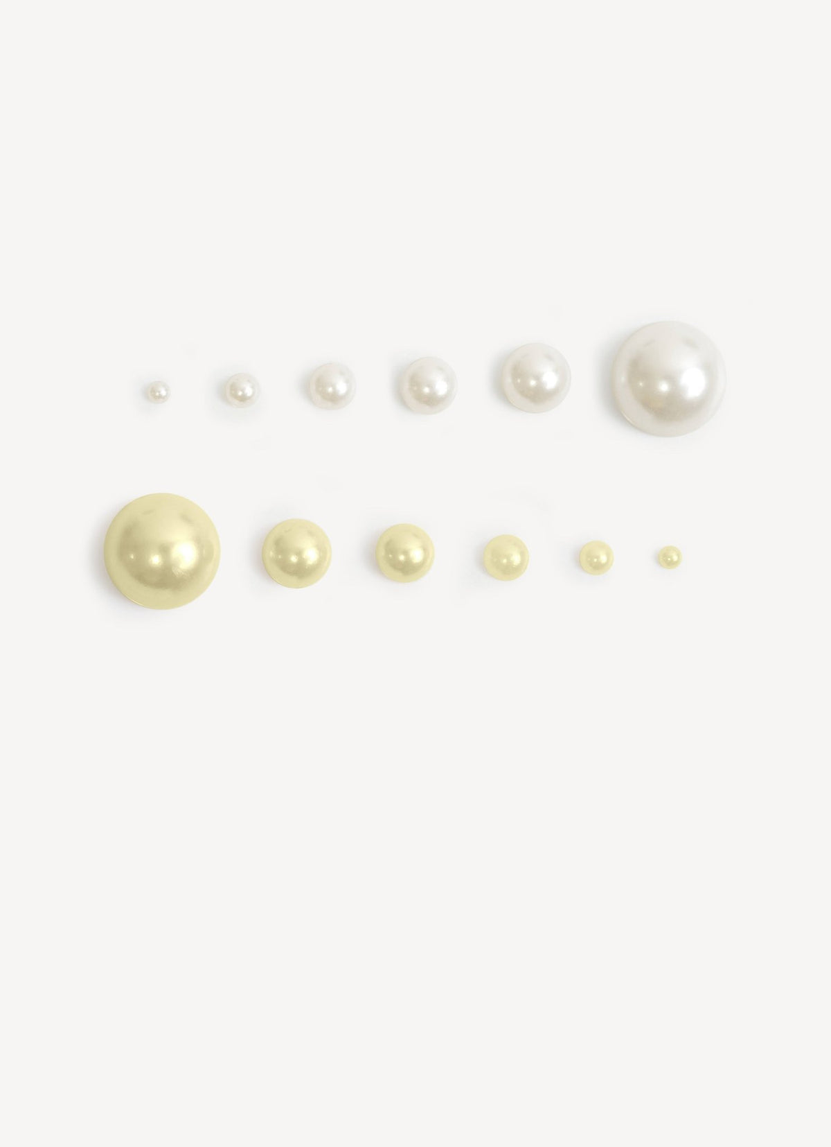 Creamy White and Yellow Pearls