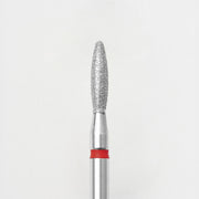 Nail Drill Bit for nails Flame Round Nose Red d021