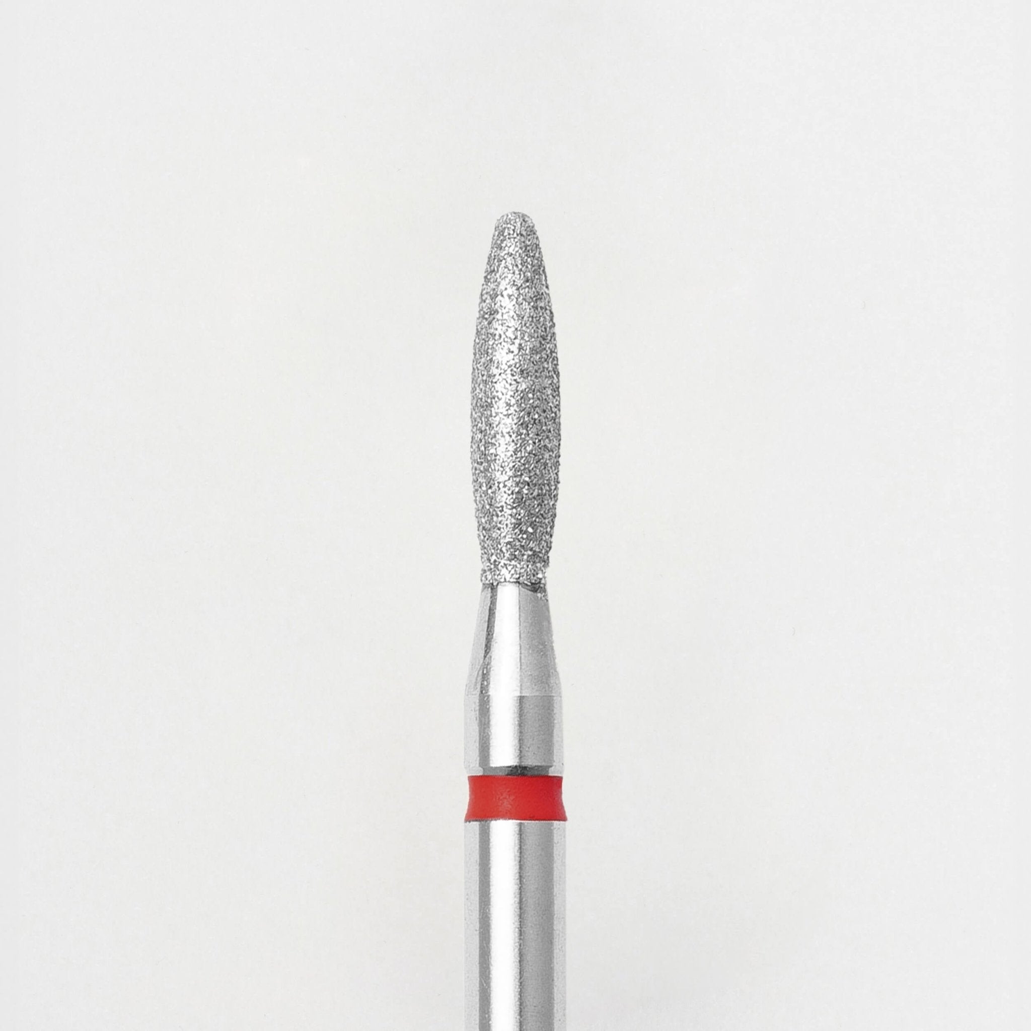<tc>Nail Drill Bit</tc> for nails Flame Round Nose Red d021