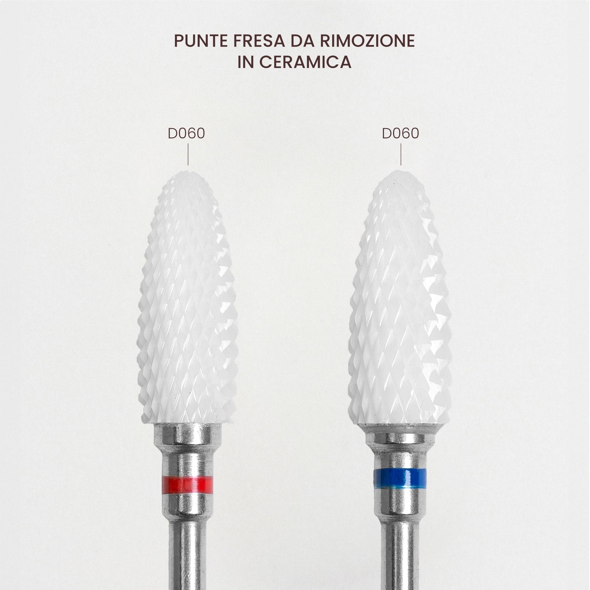 Punta fresa per unghie in Ceramica Blu