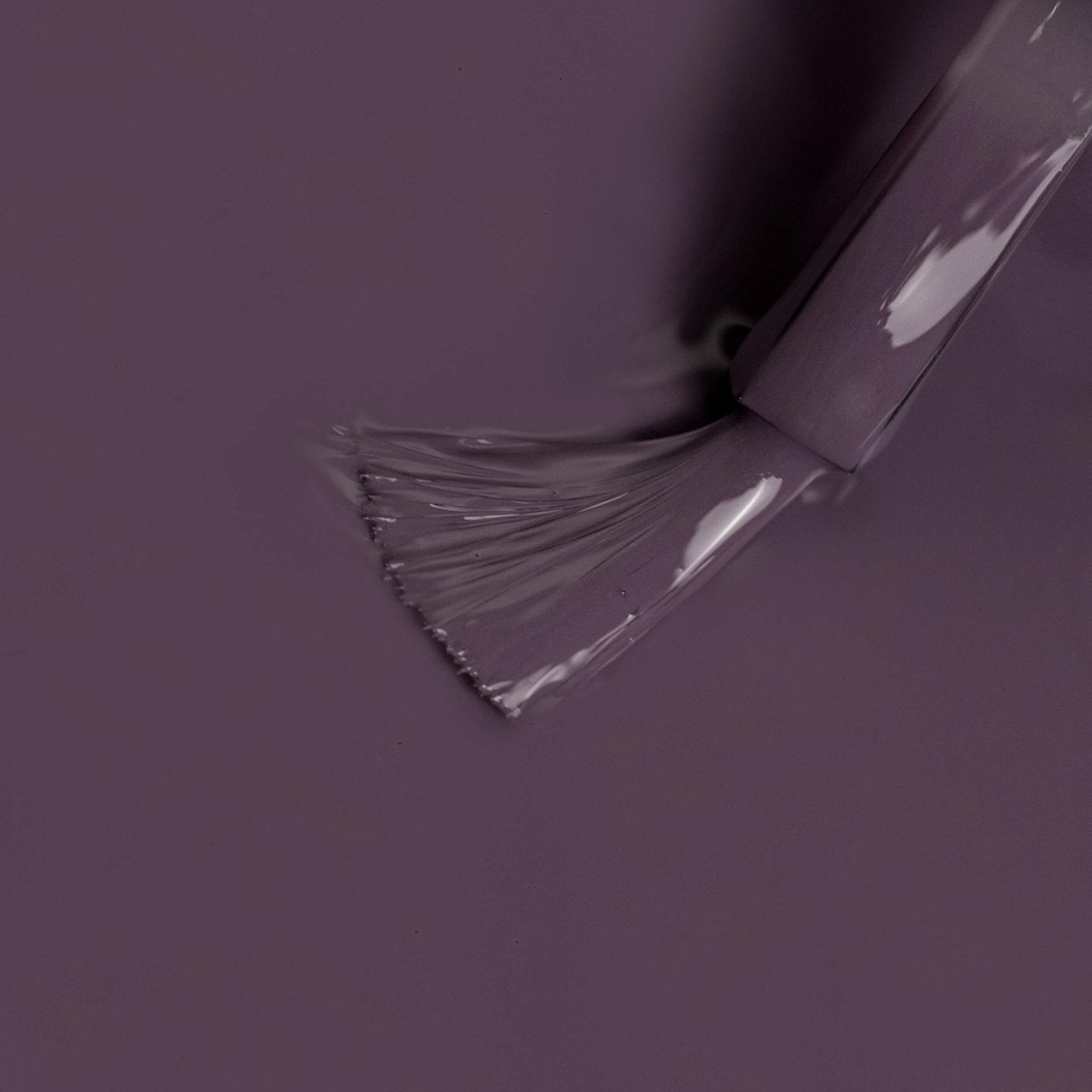 Colore semipermanente viola tenue applicato su pennello