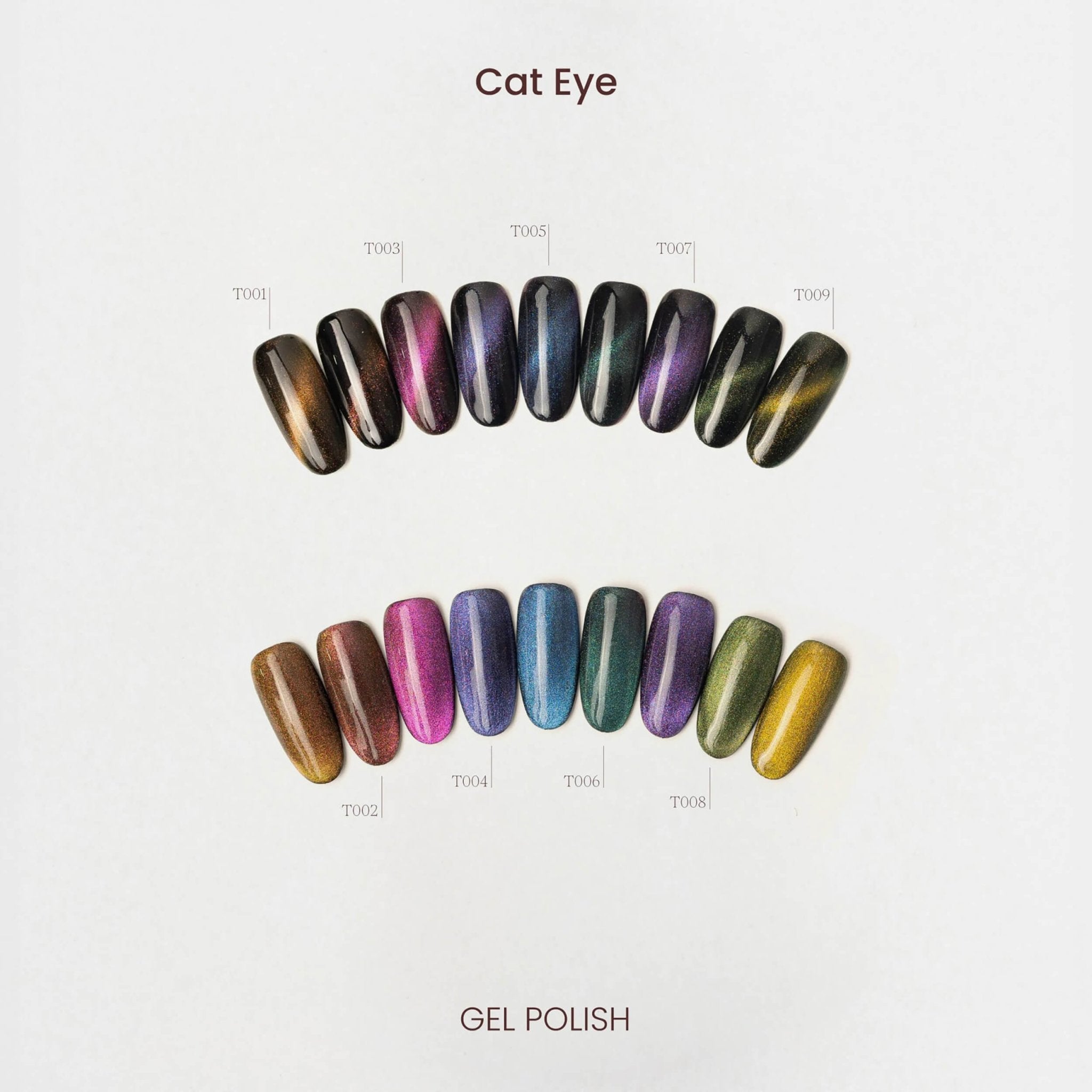Smalto semipermanente Cat Eye Cactus For You: effetto magnetico multicolore per unghie