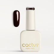 Smalto semipermanente Sacher C181 Cactus For You, boccetta e swatch colore rosso scuro intenso