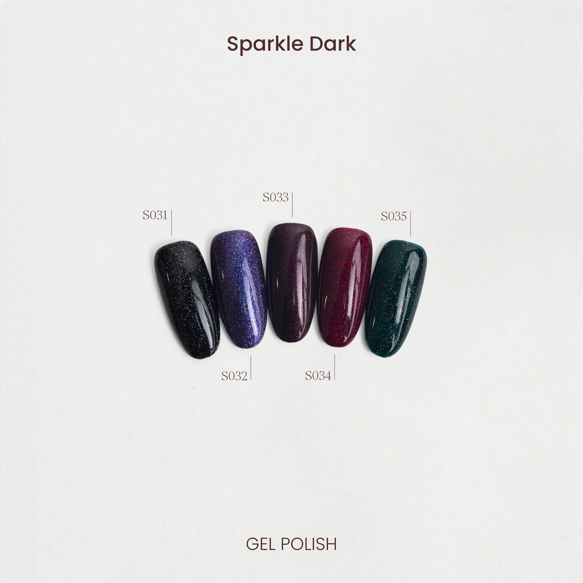 Gel Polish Sparkle Dark Cactus For You - Smalti semipermanenti glitterati, colori scuri ed eleganti