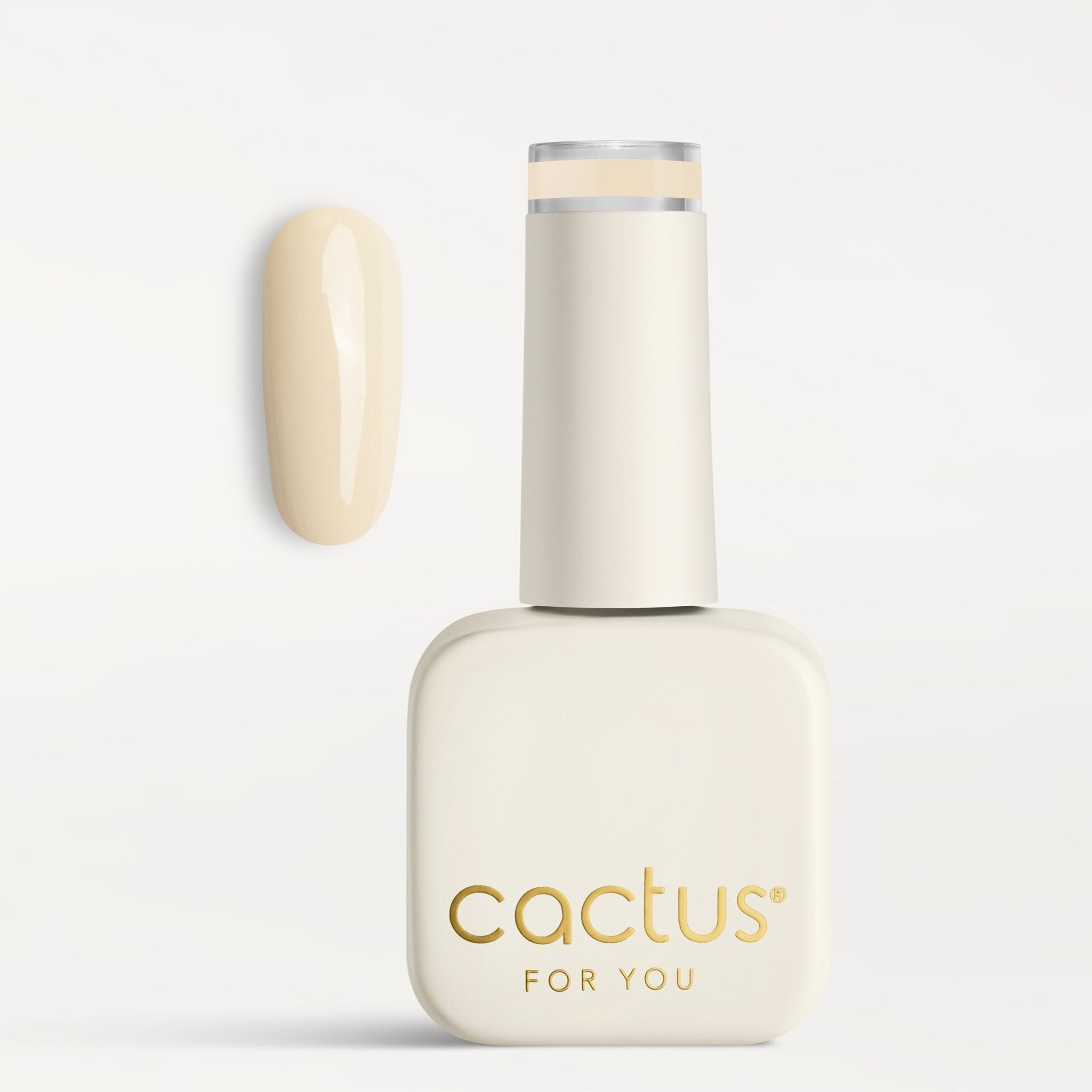 Boccetta smalto semipermanente White Chocolate C187 Cactus For You – beige latte Hema Free e Vegan