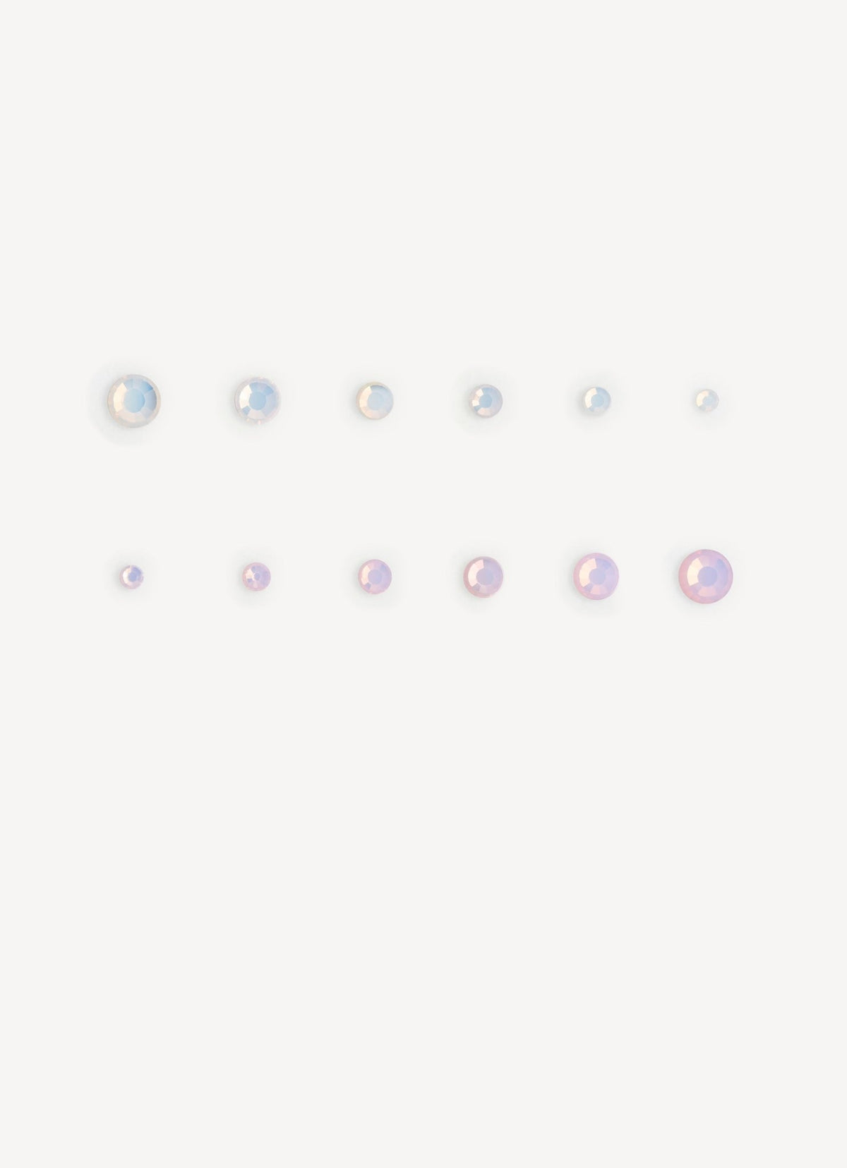 Strass opal rosa e opal bianco