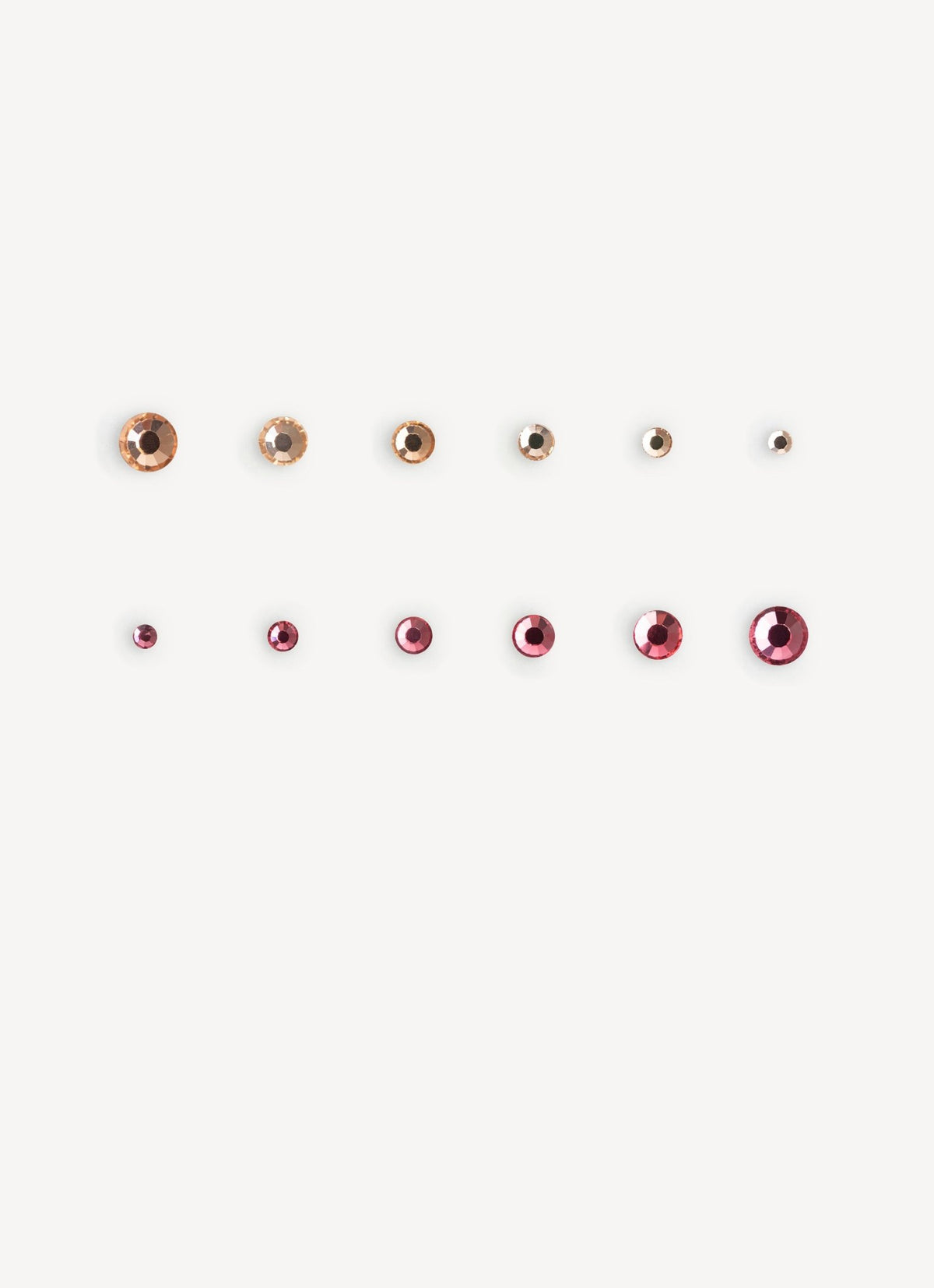 Strass rosa e rosa scuro