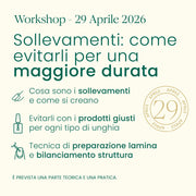 Workshop - 29 Aprile (dalle 9 alle 16) - Sollevamenti: come evitarli per una maggiore durata